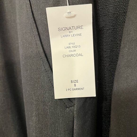 NWT! Signature stretch Pant Suit by Larry Levin Women’s sz 8 - Picture 15 of 15